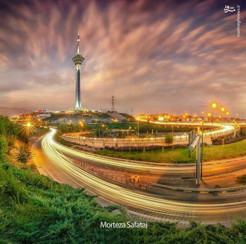 عکس/ نمایی زیبا از برج میلاد تهران