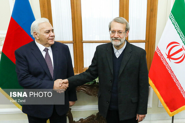 دیدار روحانی و لاریجانی با رئیس مجلس ملی جمهوری آذربایجان
