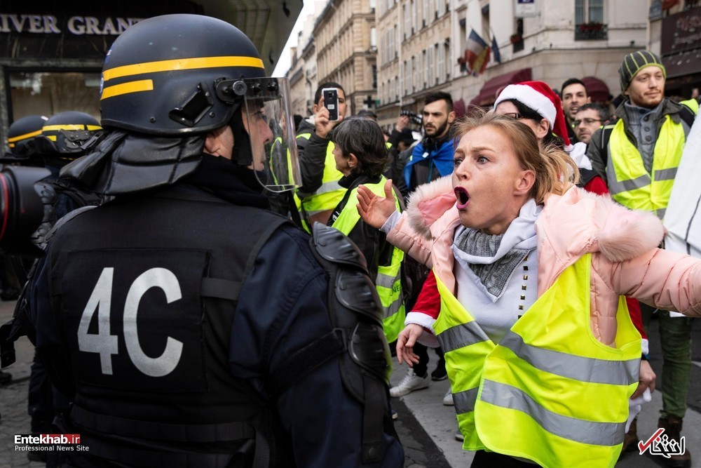 عکس: تظاهرات جلیقه زردها در پاریس