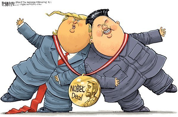 کاریکاتور/ معامله عجیب برای دریافت نوبل!