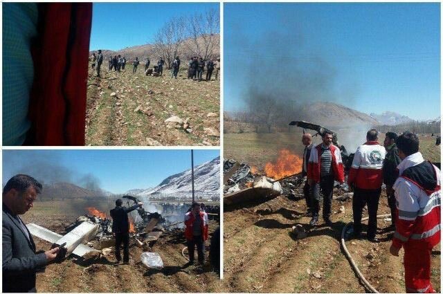 سقوط بالگرد اورژانس در چهارمحال بختیاری، ۵ نفر کشته شدند
