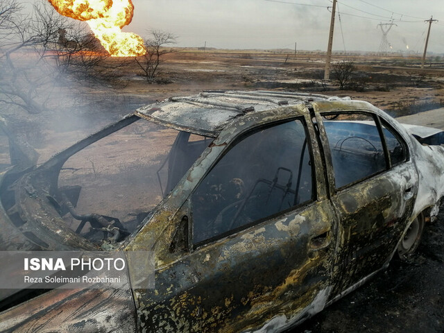 انفجار در خط لوله نفت اهواز به رامهرمز