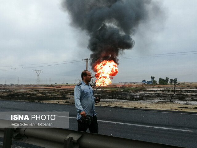 انفجار در خط لوله نفت اهواز به رامهرمز