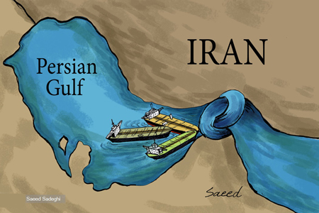 کاریکاتور / تنگه هرمز؛ گلوگاه نفت جهان در اختیار ایران