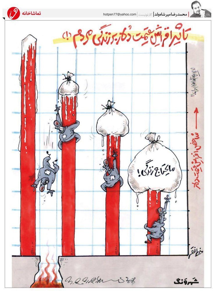کاریکاتور: قیمت دلار با زندگی مردم چه کرد!