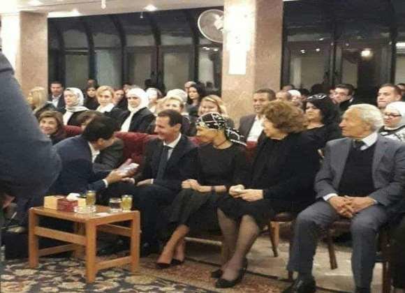 بشار اسد و معاونش در کنار یکدیگر برای اولین بار از زمان آغاز بحران سوریه