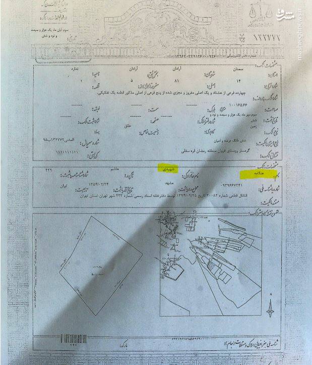 وثیقه ۵۰۰ هزار متری «هنگامه شهیدی» برای آزادی «درمنی» +سند