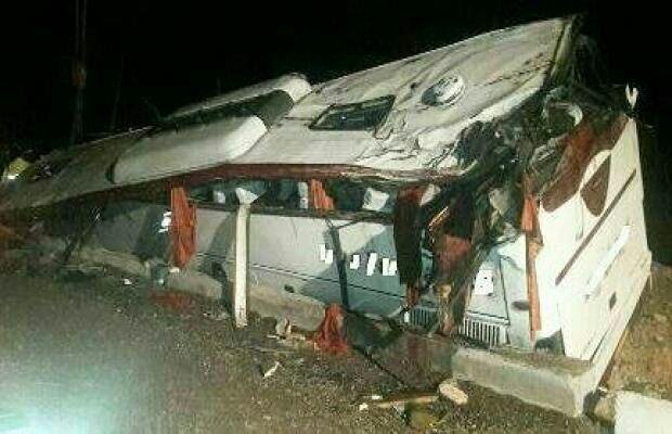 اعلام اسامی مصدومین حادثه واژگونی اتوبوس «مشهد - بندرعباس»