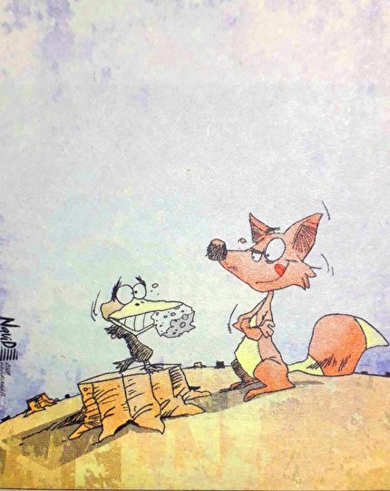 کاریکاتور/ روباه و کلاغ، نسخه ۲۰۱۹!