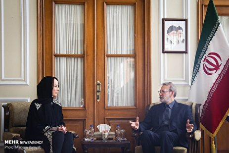 گزارش تصویری: دیدار رئیس اتحادیه جهانی بین‌المجالس با رئیس مجلس شورای اسلامی