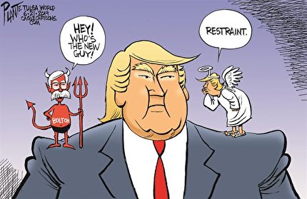 کاریکاتور/ چرا ترامپ دستور حمله را متوقف کرد!