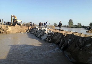 ادامه بازسازی سیل‌بند‌های شعیبیه