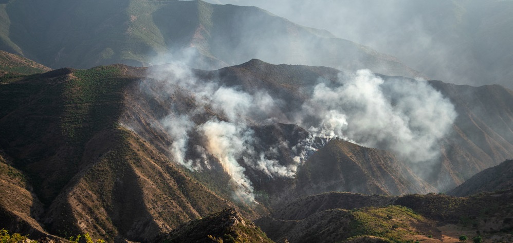 مهار آتش سوزی جنگل های ارسباران بعد از قریب یک هفته