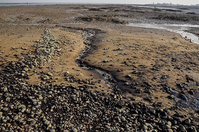 پیشروی آلودگی‌های نفتی در خلیج‌فارس