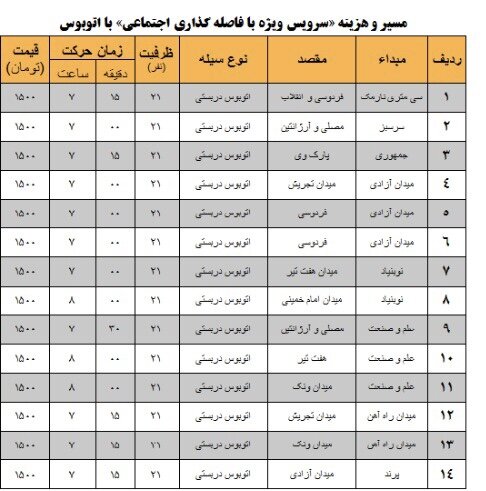 جزئیات رزرو صندلی اتوبوس دربستی + لیست قیمت‌ها