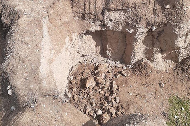 تپه «گیان» نهاوند ریزش کرد/ سند هویت ۶۰۰۰ ساله در معرض تخریب