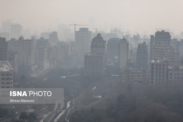 آسمان پایتخت؛ همچنان آلوده و غبارآلود