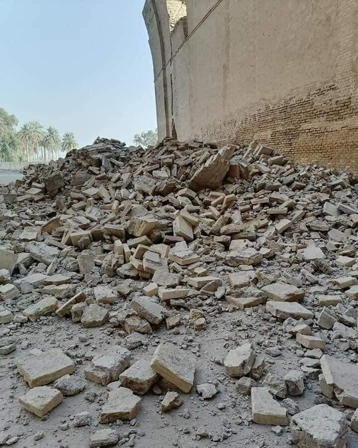 بخشی از طاق کسری فرو ریخت بخشی از طاق کسری فرو ریخت