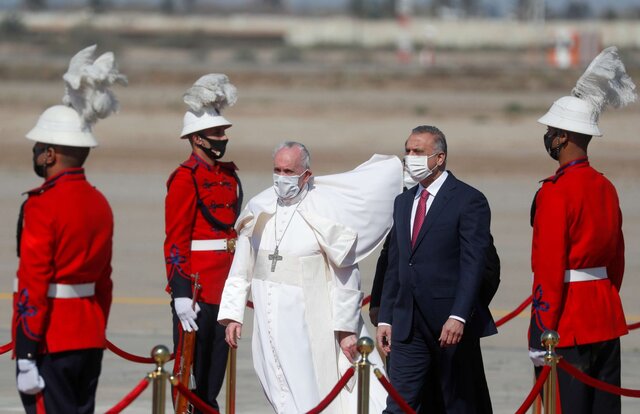 پاپ وارد بغداد شد+ عکس