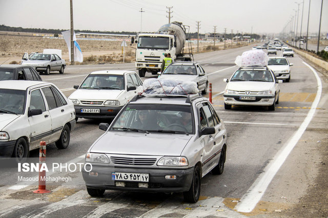 وضعیت سفر‌های خودرویی درون و برون‌شهری در نوروز ۱۴۰۰