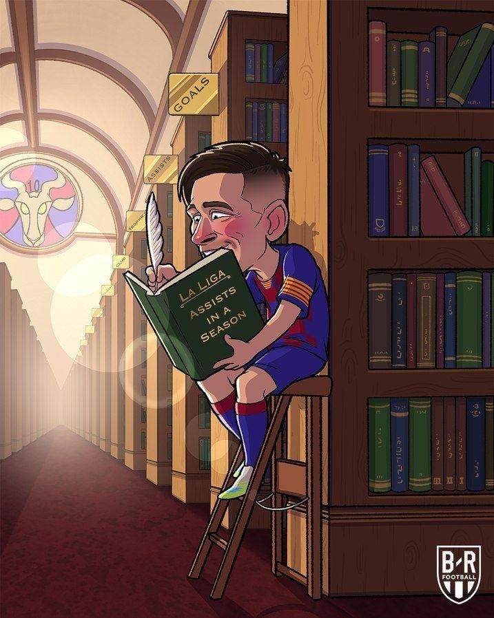 کاریکاتور/لیونل مسی یک رکورد جدید ثبت کرد!