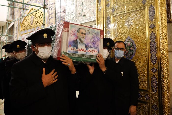مراسم تشییع پیکر شهید محسن فخری زاده در تهران آغاز شد