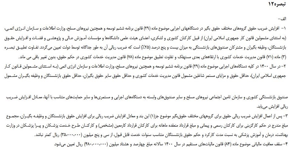 حقوق کارمندان ۲۵ درصد افزایش می‌یابد