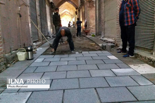 بازار بزرگ قزوین سنگفرش میشود بازار بزرگ قزوین سنگفرش میشود