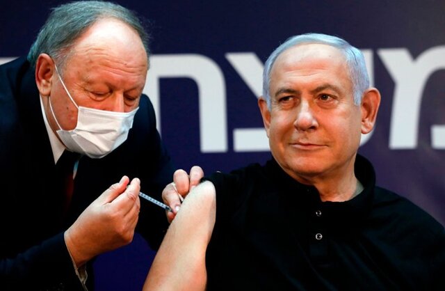 نتانیاهو واکسن کرونا تزریق کرد