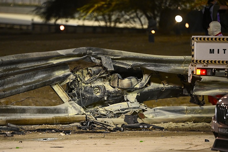 حادثه در گرندپری بحرین؛ گروژان در آتش