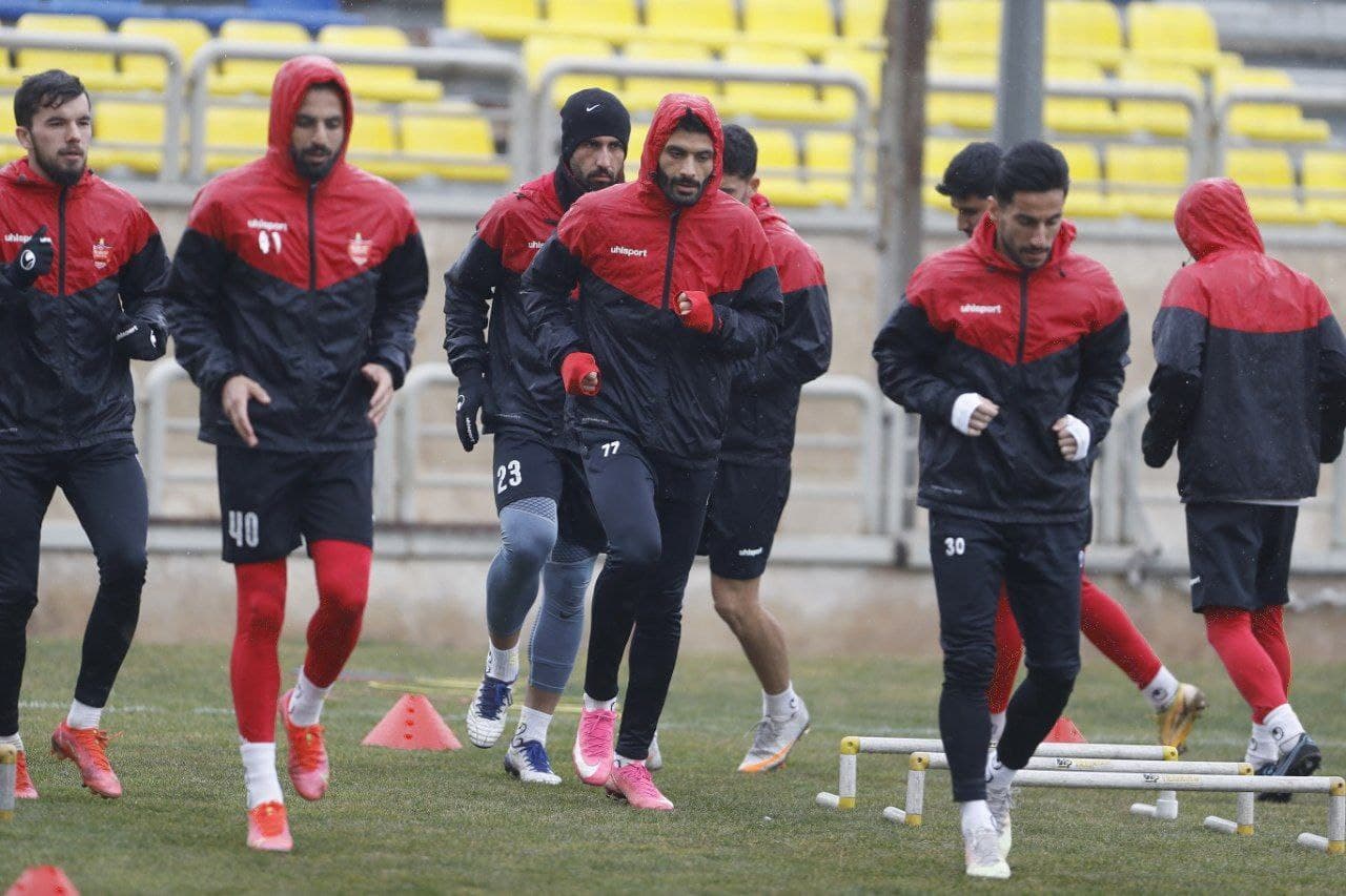 تمرین پرسپولیس؛ از حضور یحیی تا بارش باران +عکس