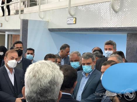 بهره برداری از استخر بین المللی شرکت ملی حفاری با حضور شهردار اهواز بهره برداری از استخر بین المللی شرکت ملی حفاری با حضور شهردار اهواز