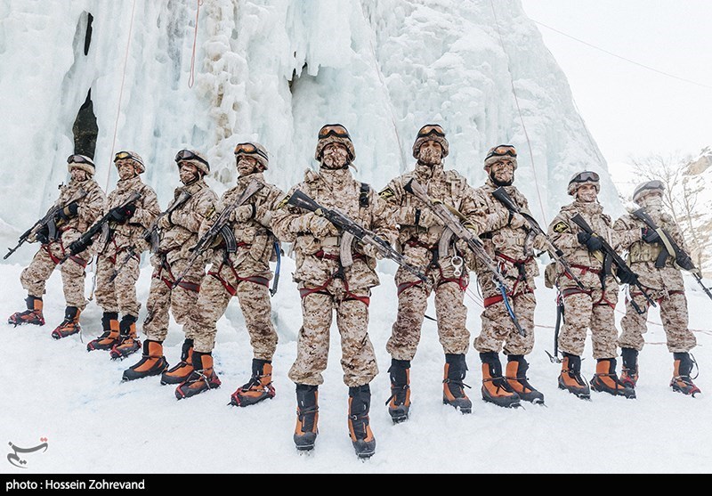 برگزاری تمرین رزم نیروهای ویژه «نزسا» در برف