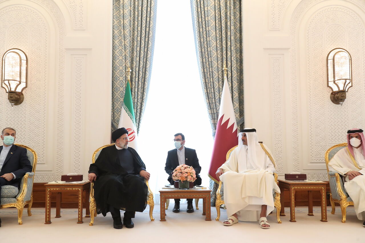 امضای ۱۴ سند همکاری بین ایران و قطر با حضور رئیسی