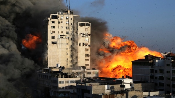 حمله اسرائیل به ساختمان مقر شبکه الجزیره و چند شبکه تلویزیونی جهانی