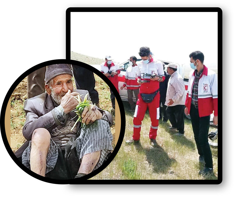 نجات مرد ۹۴ ساله بعد از ۳ روز در کوهستان