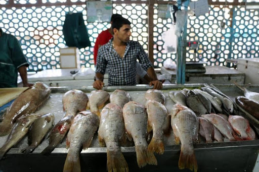 سفره کارگران پای مرغ ماهی میگو