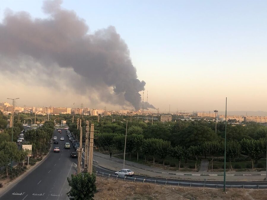 آتش‌سوزی پالایشگاه تهران و هوای پایتخت