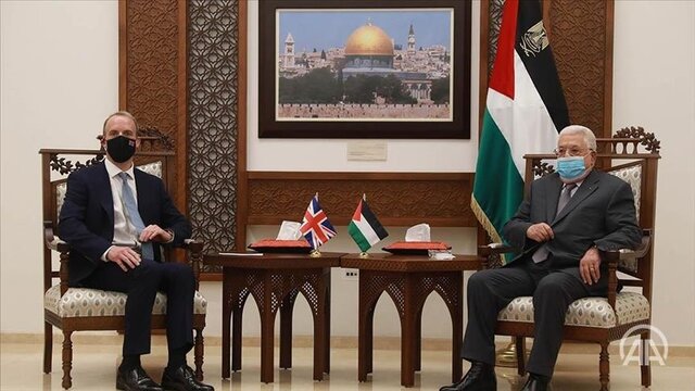 دیدار وزیر خارجه انگلیس با محمود عباس