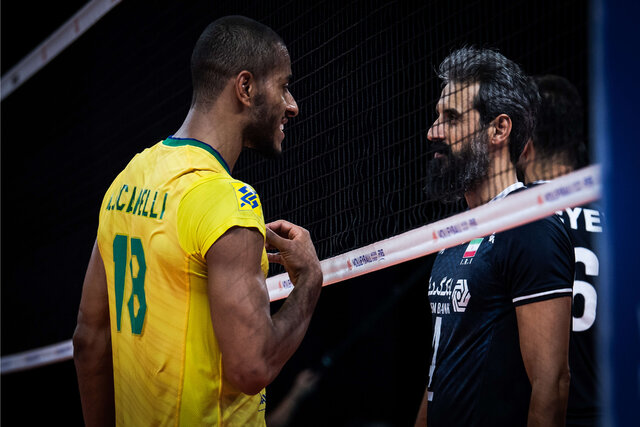 صعود برزیل به نیمه نهایی لیگ ملت‌های والیبال