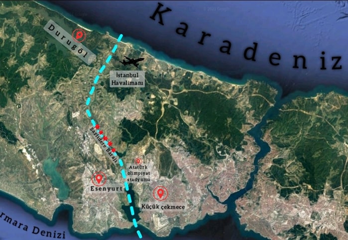 کانال استانبول از کجا عبور می کند