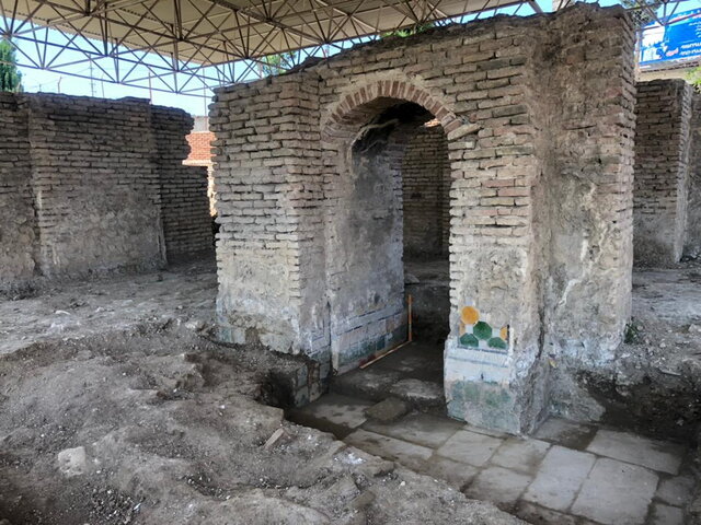 کاوش در حمام صفوی فرح‌آباد