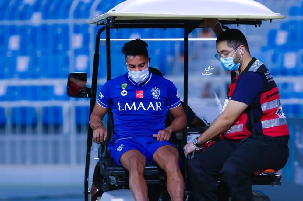  مهاجم الهلال مصدوم شد