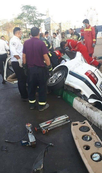 تصادف مرگبار در جاده خاوران تهران