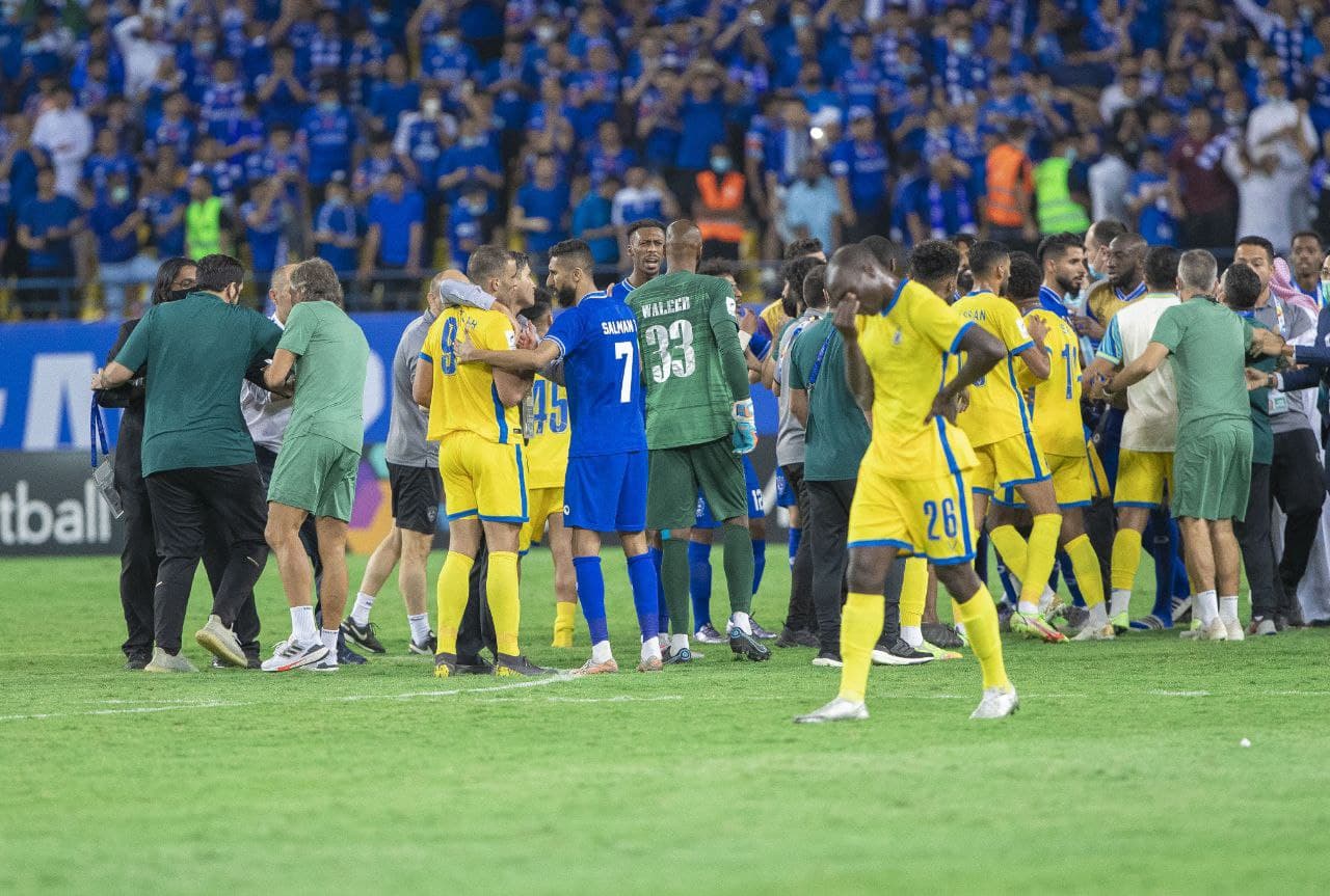 درگیری بازیکنان الهلال و النصر