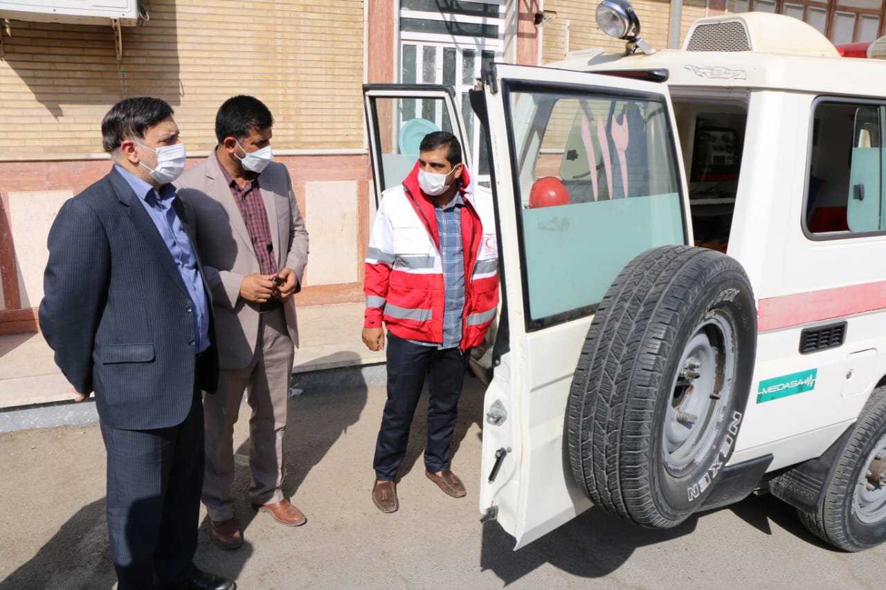 بازدید رییس دانشگاه علمی کاربردی خوزستان از مرکز دانشگاهی هلال احمر خوزستان