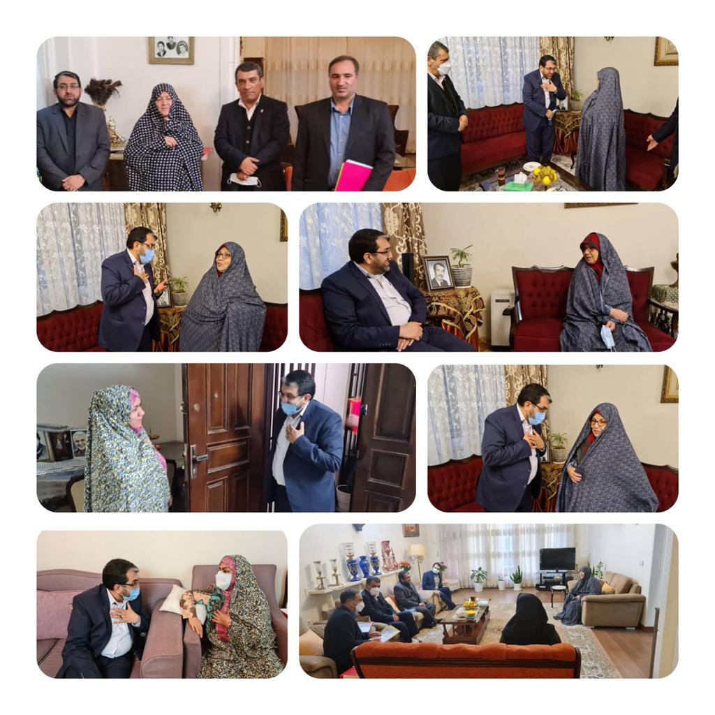 مدیرکل حوزه ریاست بنیاد شهید با تعدادی از خانواده شهدا دیدار کرد