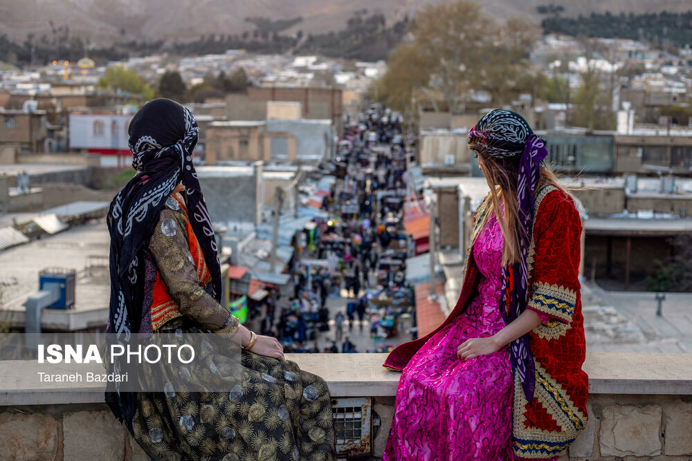 مسافران نوروزی در لرستان/ گزارش تصویری