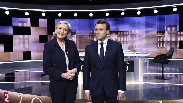 نظرسنجی؛ مکرون در انتخابات فرانسه پیروز می‌شود