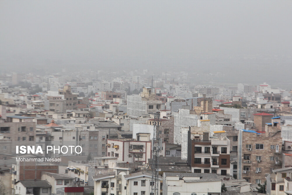 ریزگردها در آسمان گرگان/ گزارش تصویری
